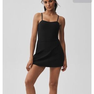 ALOSOFT COURTSIDE TENNIS DRESS BLACK